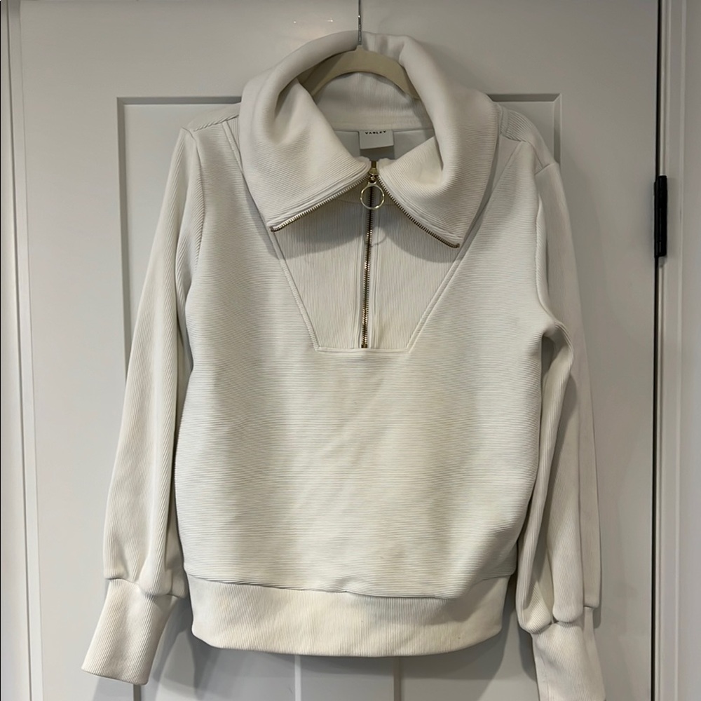 Varley Cream Cowl Neck Sweater